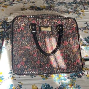 Betsey Johnson Sequined Padded Laptop Bag 15 x12x2